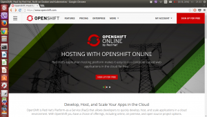 OpenShift - početna stranica