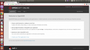 OpenShift - Korisnička konzola