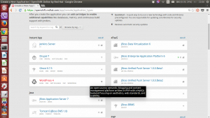 OpenShift - Odabir WordPress tipa aplikacije